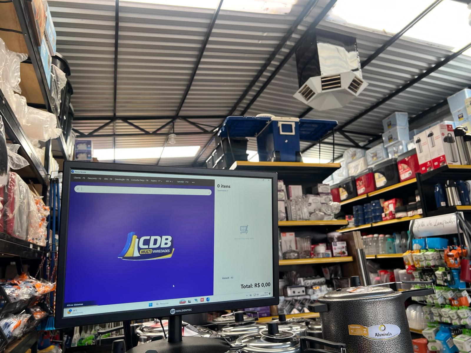 Cliente utilizando o Altrox em sua operação
